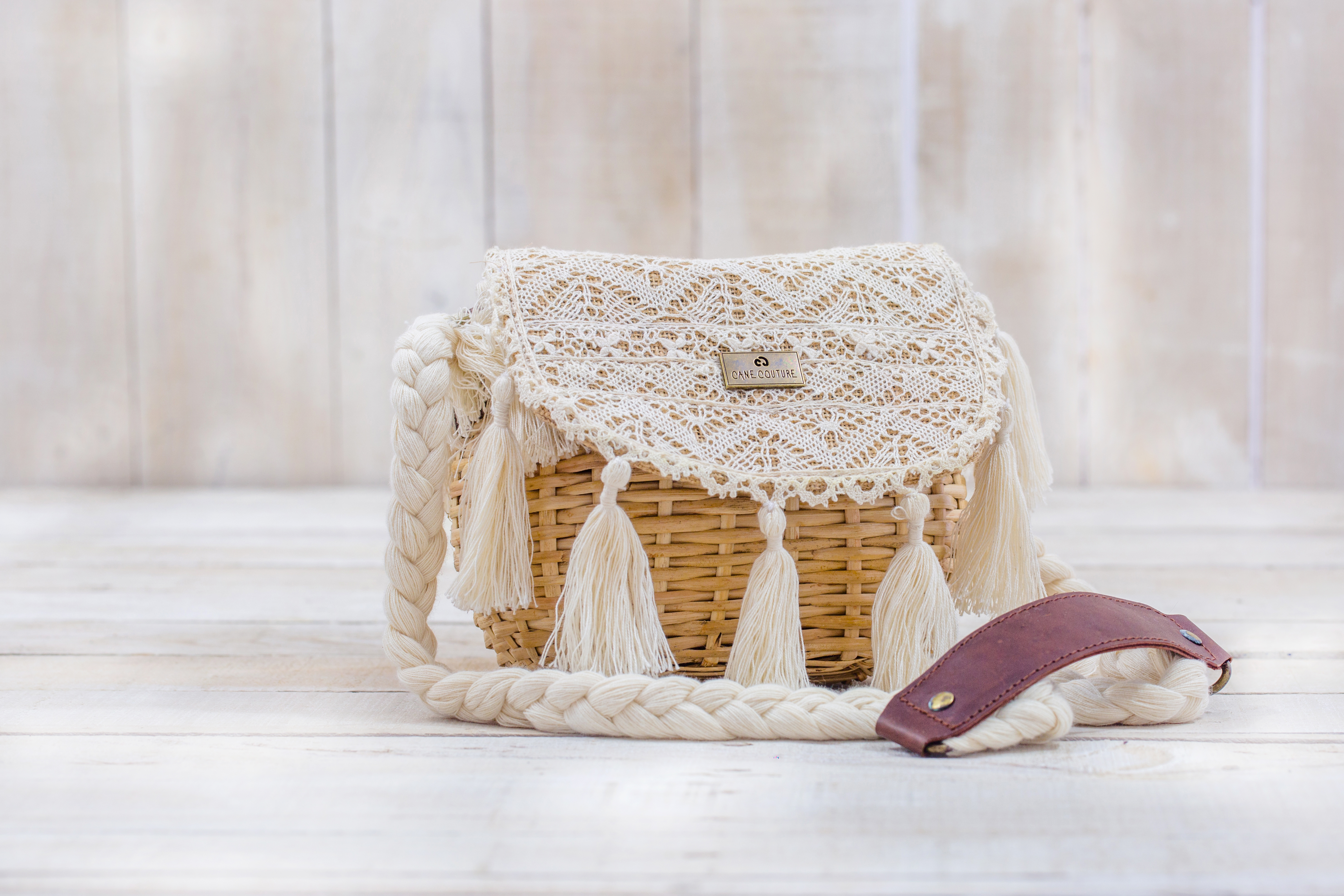 Cane Handcrafted Side Bag -  Konda Kirilli